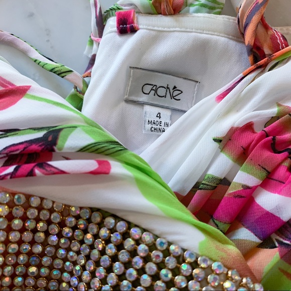 Cache Long Floral Evening Gown Garden Party Dress - Picture 13 of 13